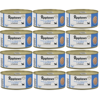 no pork APPLAWS Tuna Fillet With Crab In Broth Tin 12x70g