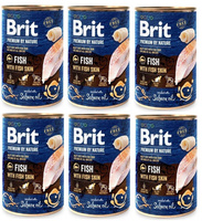 no pork Brit Premium By Nature Fish With Fish Skin 6x800g
