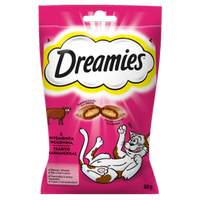 no pork DREAMIES Cat Snack with Beef 60g