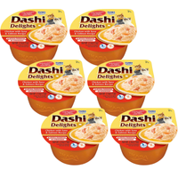 Inaba DASHI complementary cat food - chicken, tuna and salmon flavored broth 6x70 g