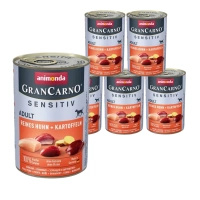 no pork Animonda GranCarno Sensitiv Adult Dog Chicken & Potatoes 6x400g