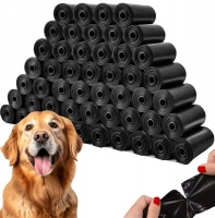 NUXIE Dog poop bags black 10x15pcs