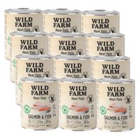WILD FARM Pate Salmon & Fish 12x800g gluten-free dog food