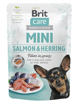 Brit Care Mini Salmon &amp; Herring fillets in gravy 85g