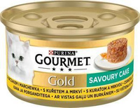 Purina Gourmet Gold Savoury Cake with Chicken and Carrots 85g
