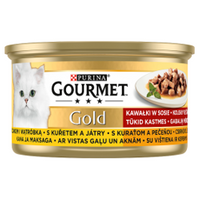 Purina Gourmet Gold Chicken with Liver in Sauce 85g