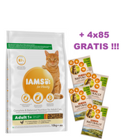 IAMS-Dry food for Vitality adult cats, with fresh chicken 10kg+ 4x IAMS - Naturally with New Zealand lamb in sauce 85g