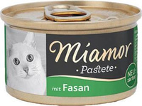 no pork Miamor Pastete pheasant 85g tin