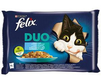 no pork Felix Duo Fish Flavours in Jelly 4x85g