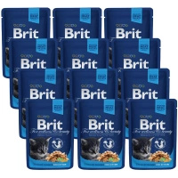 no pork Brit Premium Kitten with Chicken in Sauce 12x100g