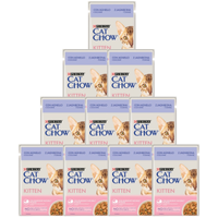 no pork Purina Cat Chow Kitten Food with Lamb and Courgette in Sauce 10x85g