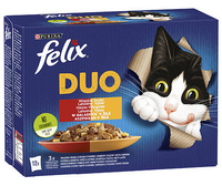 no pork Felix Duo Countryside Flavours in Jelly with Meat 12x85g