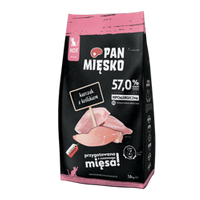 PAN MIĘSKO Chicken with rabbit for kittens XS 1,6kg