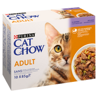 PURINA Cat Chow Adult cat food with lamb and green beans in jelly 10x85g