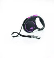 Flexi leash Black Design S Tape 5m Up to 15kg Pink