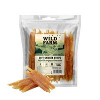 WILD FARM soft chicken strips 500g dog treats