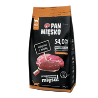 PAN MIĘSKO Mutton veal with duck M for cats 1,6kg