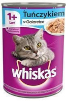 no pork WHISKAS Wet Cat Food 1+ with Tuna in Jell-O 400g