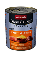 no pork Animonda GranCarno Sensitiv Adult Dog Turkey & Potatoes 800g