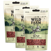 WILD FARM Duck and cod crisps 3x50g cat treat