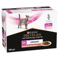 no pork PURINA Pro Plan Veterinary Diets UR Urinary Cat Salmon 10x85g