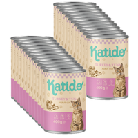 Katido Wet Cat Food Turkey and Tuna 24x400g
