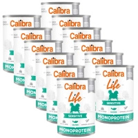 CALIBRA Dog Life Sensitive Salmon with rice 12x400g