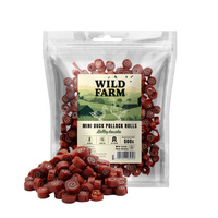 WILD FARM duck roll 500g dog treats