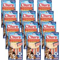 INABA Dog Churu (fish-based) salmon veggie 12x(4x14g)