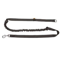 Dingo Leash with Shock Absorber and Handle, Black, 170 cm