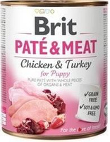 no pork Brit Paté & Meat For Puppy Chicken With Turkey 800g