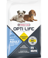 NO PORK Versele-Laga Opti Life Adult Light Mini with Chicken and Rice 2.5kg