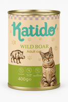 Katido Wet cat food Wild Boar 400g