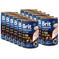 no pork Brit Premium By Nature Fish With Fish Skin 12x400g