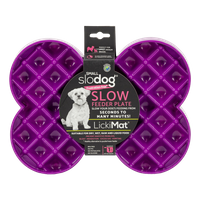 Lickimat® Slow Food bowl Small Slodog ® Purple