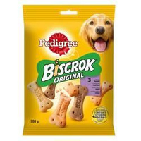 no pork Pedigree Biscrok Cube Cookies for Adult Dogs with Lamb, Chicken and Beef 200g