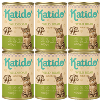 Katido Wet cat food Wild Boar 6x400g