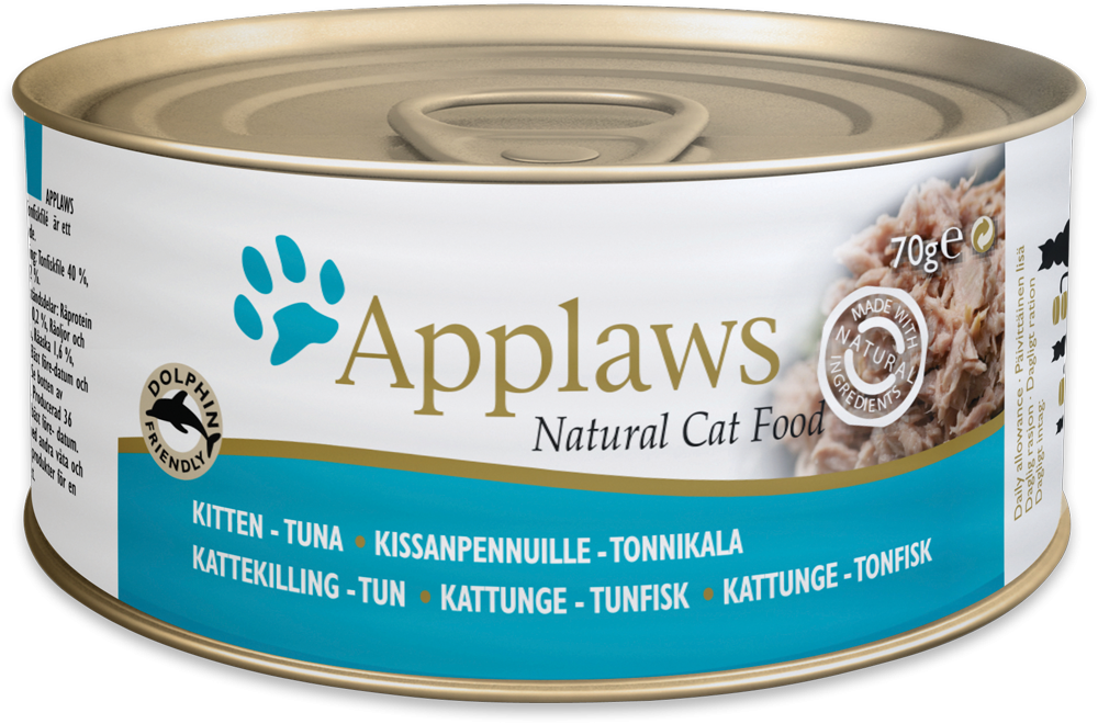 no pork APPLAWS Kitten Tuna In Jelly 70g AgbZoo Pet Shop