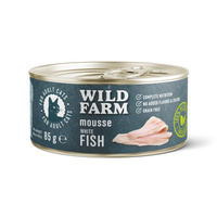 WILD FARM Mousse White Fish 85g - grain-free mousse for cats