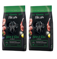 no pork FITMIN dog For Life Lamb & Rice 2x12 kg