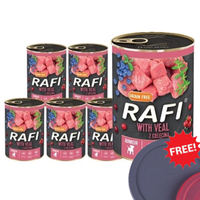 no pork Dolina Noteci Rafi Junior with veal 6x400g+FREE can lid!