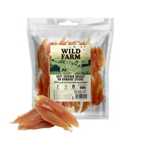 WILD FARM Chicken breast fillet on a stick 500g dog treat