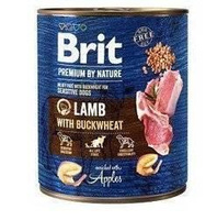 no pork Brit Premium By Nature Lamb With Buckwheat With Lamb, Buckwheat And Apple 800g