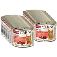 NO PORK Animonda Cat Carny Senior Beef and Turkey Hearts 24x200g