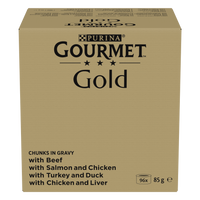 Purina Gourmet Gold Chunks in Gravy Mix 96x85g