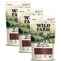 WILD FARM Soft duck strips 3x80g dog treats