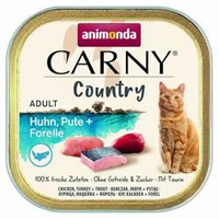 no pork ANIMONDA Carny Country Adult Chicken, Turkey and Trout 100g