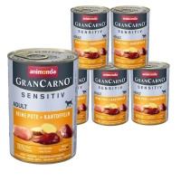 no pork Animonda GranCarno Sensitiv Adult Dog Turkey & Potatoes 6x400g
