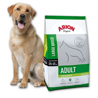 no pork Arion Original Adult Large Breed Chicken&Rice 12kg