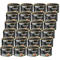 DOLINA NOTECI Super Rafi Cat P&F with guinea fowl and duck hearts for sterilized cats 24x185g